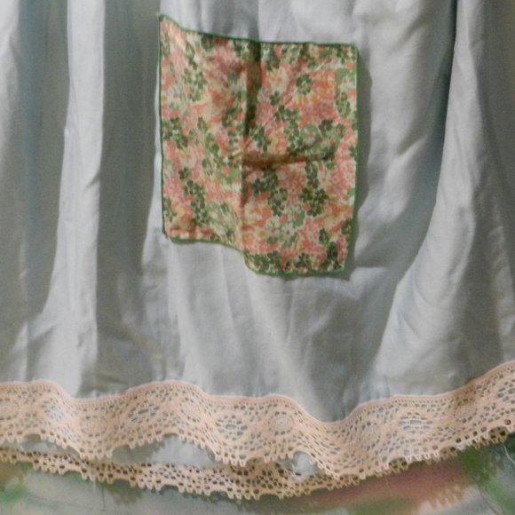 Hand Crafted prairiecore maxi dress vintage style Gunne Sax romantic long sleeve - Picture 6 of 16